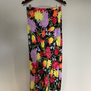 Anthropologie Tilda Floral Maxi Slip Skirt